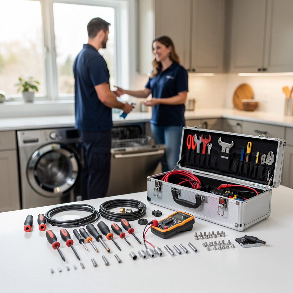 Decola Appliance Service technician performing expert dryer repair and maintenance in Santa Maria, CA